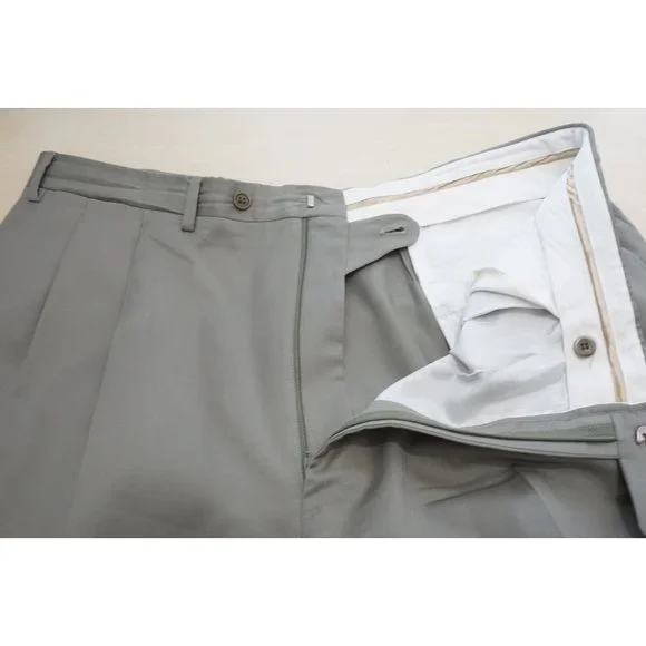 Canali Light Taupe Tan 100% Pure Wool 2 Pc Suit Jacket Pants Sz 48L